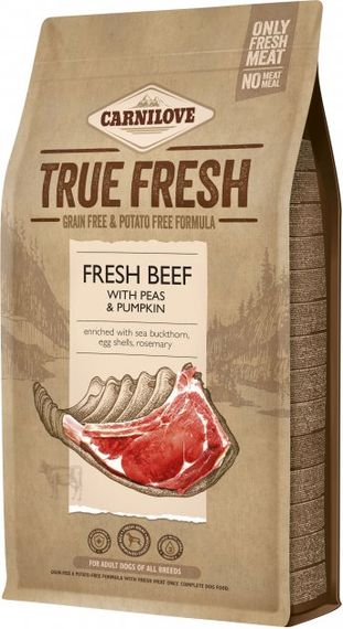 Корм Carnilove True Fresh Beef for Adult dogs сухой со свежей говядиной для взрослых собак 1.4 кг