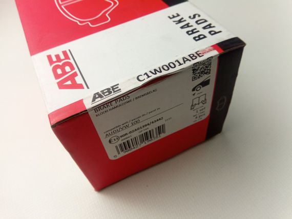 Колодки передні гальмівні AUDI/VW, ABE (C1W001ABE) (357698151) | Зображення 2
