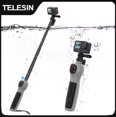 Водонепроникний монопод GoPro з пультом для знімання під водою Telesin (GP-WBT-001) | Зображення 4