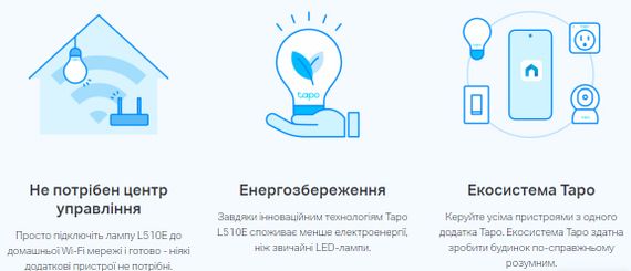 Умная диммируемая Wi-Fi лампа TP-LINK Tapo L510E N300 (TAPO-L510E) | Зображення 9