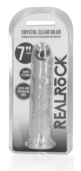 Фалоімітатор - Realrock Dildo 7" Transparent Sex Aura