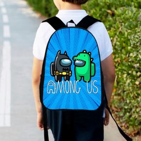 Рюкзак детский Амонг Ас "Among Us" 34х27см,городской ранец для мальчика с принтом (00327)