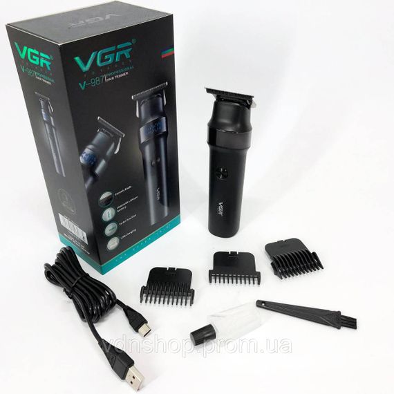 Акумуляторна машинка для стрижки волосся з насадками VGR, Машинка для стрижки з насадками бездротова DV-41 | Зображення 1