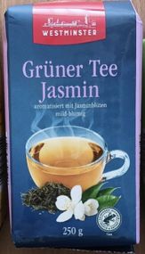 Чай зеленый с ванильным вкусом листовой Westminster Gruner Tea Vanille, 250 г, Германия