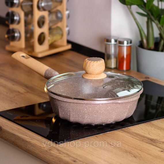 Алюмінієвий сотейник 2,7 л з мармуровим антипригарним покриттям Ø 24 см HP-4-436CO | Зображення 5