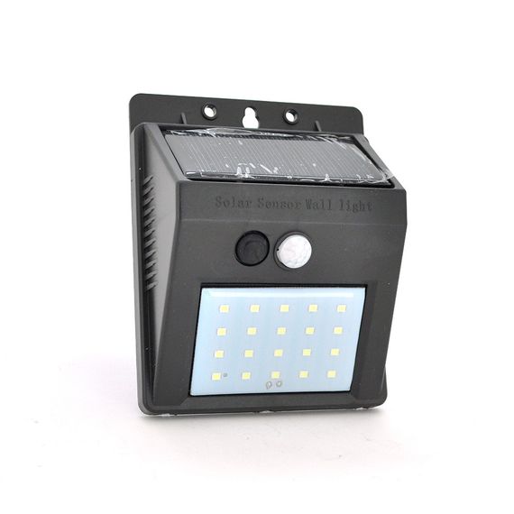 Вуличний ліхтар з сонячною панеллю 20 SMD LED, датчик руху, датчик освітленості | Зображення 1