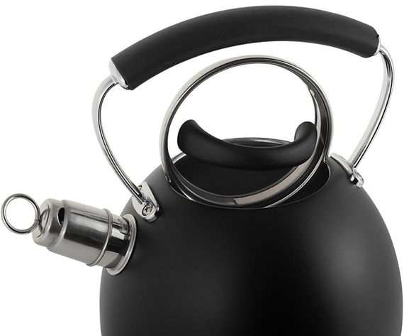 Чайник Ofenbach Magic Kettle 2.5л зі свистком та скляною кришкою, чорний | Зображення 6