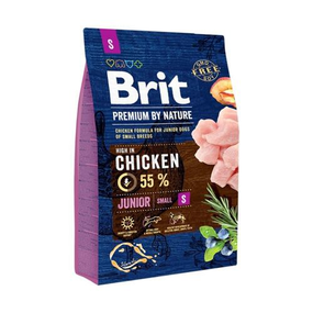 Сухой корм Brit Premium для щенков и юниоров мелких пород весом до 10 кг с курицей 3 кг