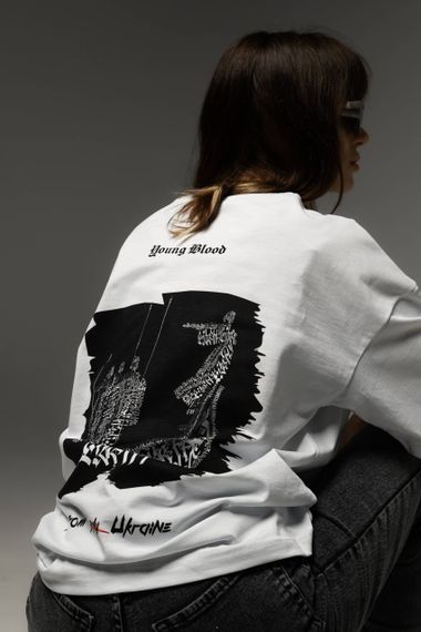 Футболка "ECHO OF TIME" White XL | Зображення 5