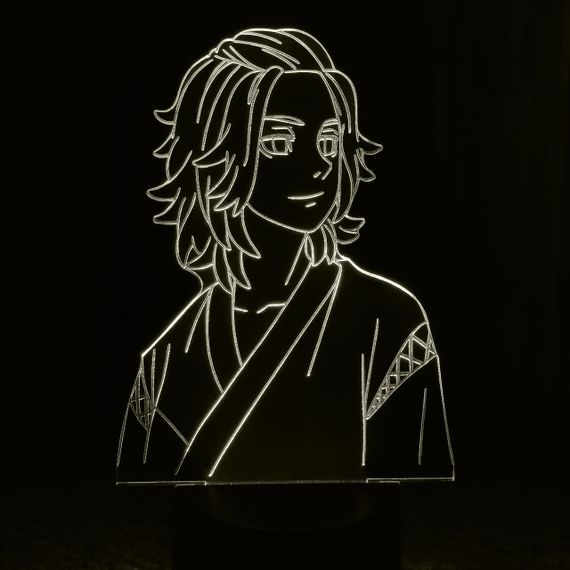 Акриловий світильник-нічник Манджиро Сано (Manjiro Sano) білий tty-n000547