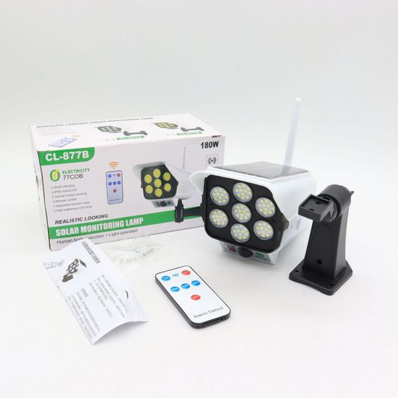 Уличный фонарь в виде камеры Solar Light BL JLP 2178 / LED светильник на солнечной батарее с пультом / Фонарь | Зображення 9