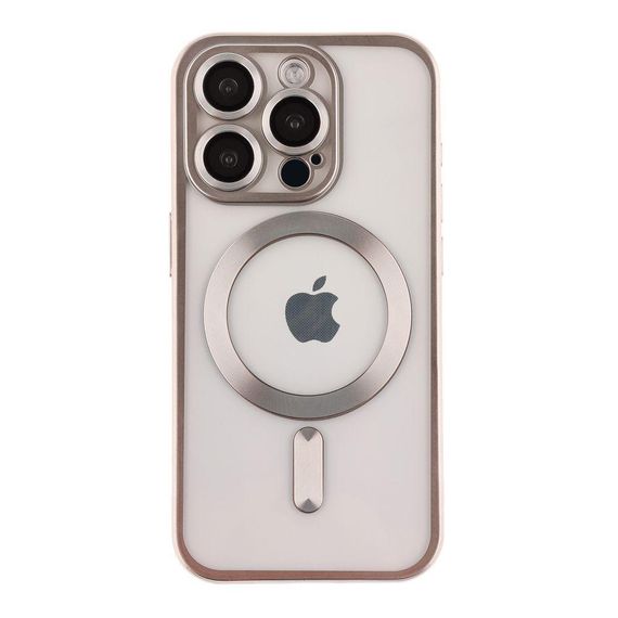 Чехол TPU Metallic Chrome з повним захистом камери with Magsafe для Iphone 13 Pro Цвет Titan | Зображення 8