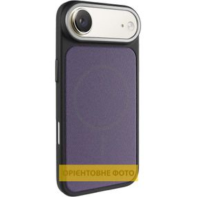 Чохол PC Textile Hybrid with Magnetic Fit для Apple iPhone 17 Air (6.5") Black / Purple