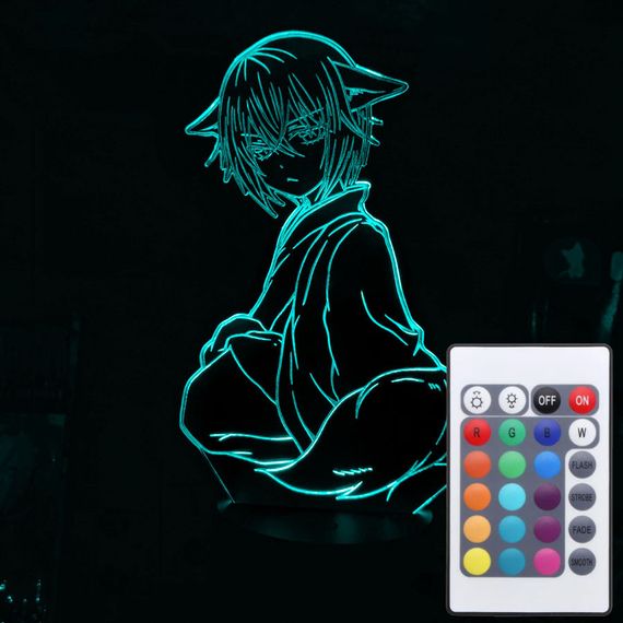 Акриловий світильник-нічник з пультом 16 кольорів Томое 2 tty-n001848