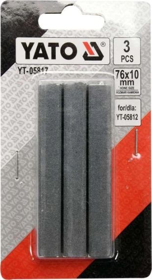 Набір камені точильні для хона YT-05812 76х10 мм 3 штуки YATO YT-05817 | Зображення 2