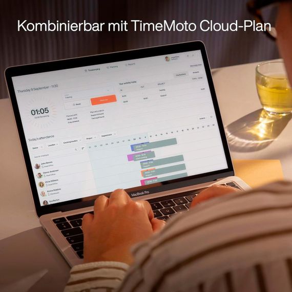 Хмарна система обліку робочого часу з RFID-контролем, PIN-кодом, термінал обліку до 200 користувачів з Wi-Fi/LAN  для iOS/Android | Зображення 2