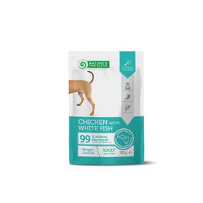 Корм Nature’s Protection Weight Control, Chicken with White Fish вологий для дорослих собак із куркою та білою рибою для контролю ваги 100 гр