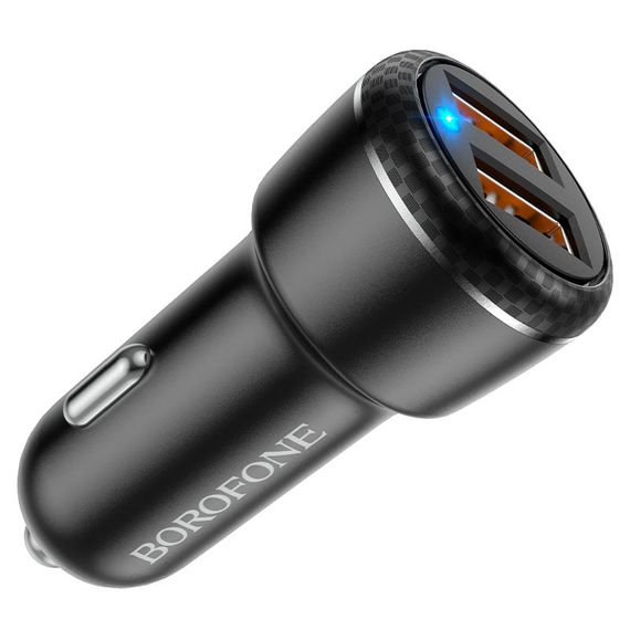 АЗП Borofone BZ17 Core QC3.0 3A (2USB-A) + кабель USB to MicroUSB Чорний | Зображення 2