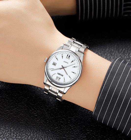Чоловічий годинник Skmei 2158SIWT Silver-White | Зображення 2