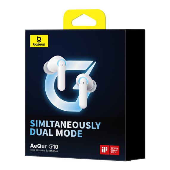 Бездротові навушники Baseus AeQur G10 True Wireless Earphones Stellar White | Зображення 1