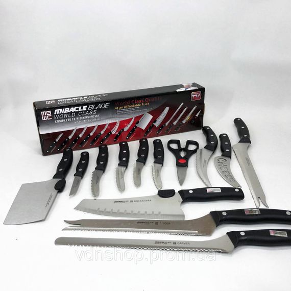 Стальные кухонные ножи Contour Pro Knives 13, Набор ножей кухонные ножи поварские набор PF-57 | Зображення 5