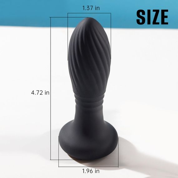Анальна пробка - Thrusting Anal Plug Black | Зображення 2