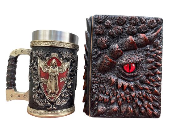 Подарунковий набір Кухоль 3D Архангел і Блокнот 3D «Око Пламінного Дракона»