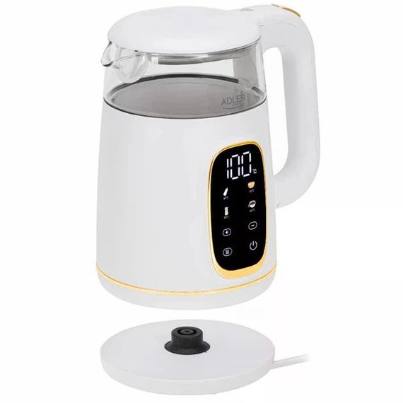 Електрочайник Adler AD 1305 white silver 1.7 л білий | Зображення 5