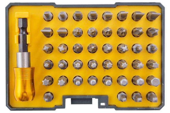 Набір 44 біти 1/4 + бітотримач CrV ( пластиковий кейс) СИЛА 3020141