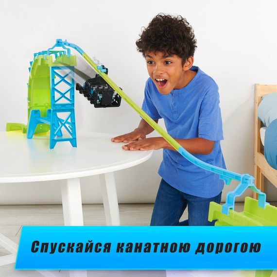 Трек машины вездеходы WowWee Power Treads. Большой игровой набор Hyperdrive Zipline Pack 60+ составляющих | Зображення 4