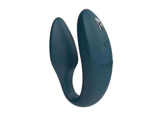 Вібратор для пар We-Vibe SYNC 2 Green Velvet — Bluetooth We-Connect, водонепроникний, магнітна зарядка | Зображення 5