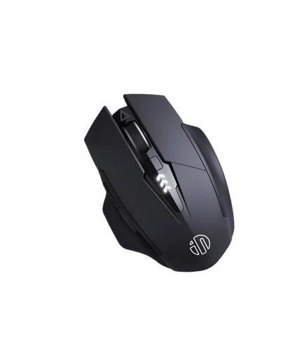 Мышь беспроводная INPHIC F1 с USB 2.4Gz, аккумулятором, 1600 DPI, mate black. С ИНДИКАТОРОМ ЗАРЯДА | Зображення 1