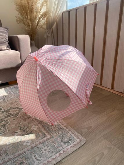 Парасолька дитяча напівавтомат Рожевого кольору | Зображення 5
