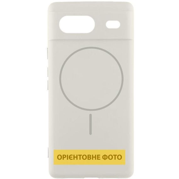 Чохол Silicone Cover Lakshmi Full Camera (AA) with MagFit для Google Pixel 8a Білий / White