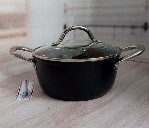 Каструля Bohmann BH-7421-20, 2.5 л, 20 см, алюмінієва з кришкою та антипригарним покриттям | Зображення 8