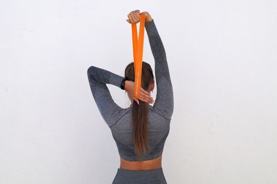 Резинка для фітнесу PowerPlay 4140 Level 1 Stretch Band (1-5 кг.) Помаранчева | Зображення 4