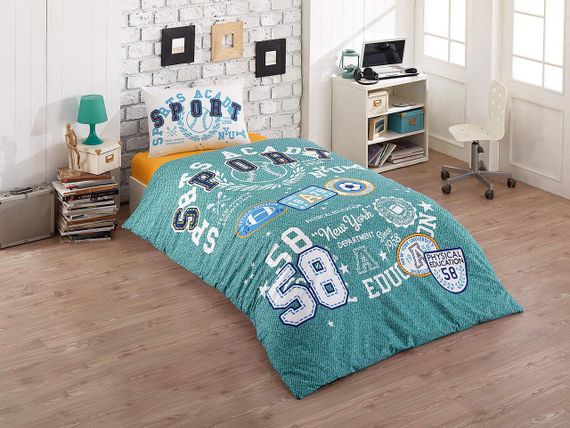 Комплект постільної білизни  Kristal Young 160×220 см Sporty Mint