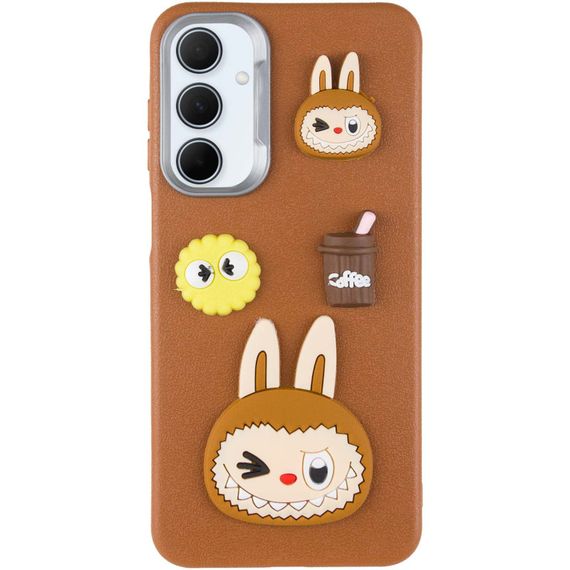 Чохол TPU Leather Toys для Samsung Galaxy A26 5G Labubu / Brown | Зображення 1