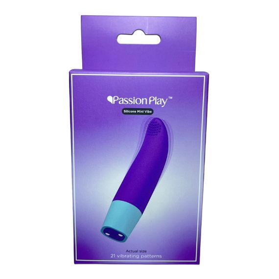 Мини-вибратор Passion Play, 21 режим вибрации, фиолетовый Sex Aura | Зображення 7