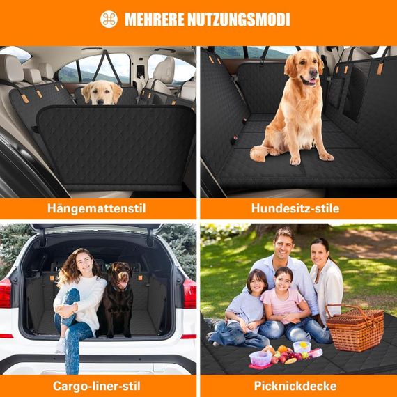 Чехол для перевозки собак на заднее сиденье авто, автогамак водонепроницаемый накидка защитная подстилка | Зображення 7