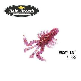 Силіконова приманка, Їстівний силікон Bait Breath U30 Mosya 1,5" (14 шт.) (Ur29 Chameleon／Red・seed)