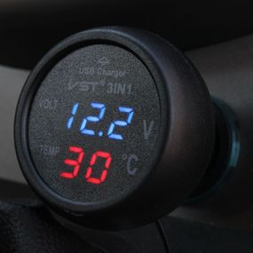 Вольтметр, термометр, зарядка VST 706