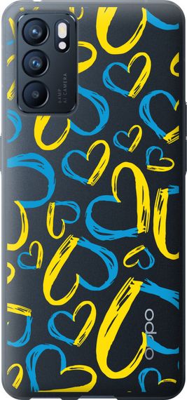 Чехол на Oppo Reno6 5G Сердца UA "5292u-2651-17620"