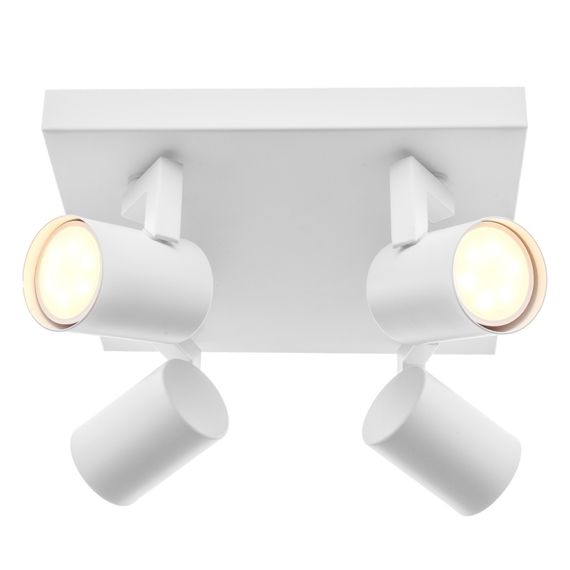 Светильник настенно-потолочный спот поворотный накладной HTL-197/4 GU10 WH | Зображення 3