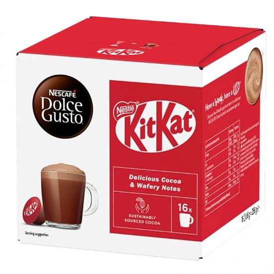 Какао-напій NESCAFE Dolce Gusto Kit Kat 16 шт Нескафе Дольче Густо шоколад