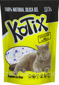Наполнитель для кошачьего туалета Kotix силикагелевый 7.6 л KN2608