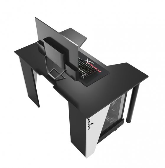 Стол геймерский ZEUS GAMER-1 черныйбелый | Зображення 4