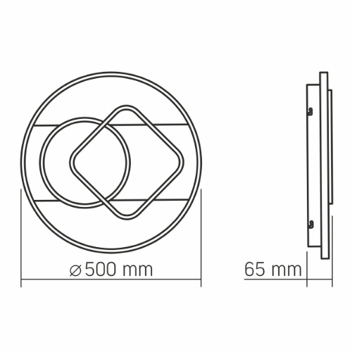 LED Світильник функціональний 50W VL-CLD-999-TT Decora Videx | Зображення 2