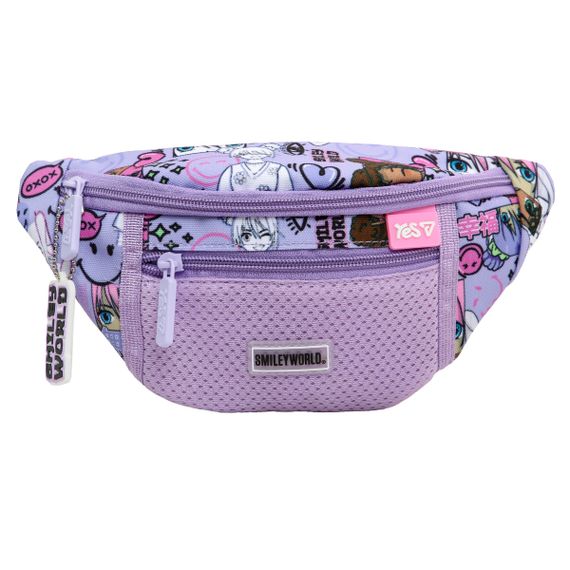 Сумка-бананка YES SP-36 Smiley World Anime 550549 6х12х26 см | Зображення 1