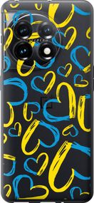 Чехол на OnePlus 11 Сердца UA "5292u-2940-17620"